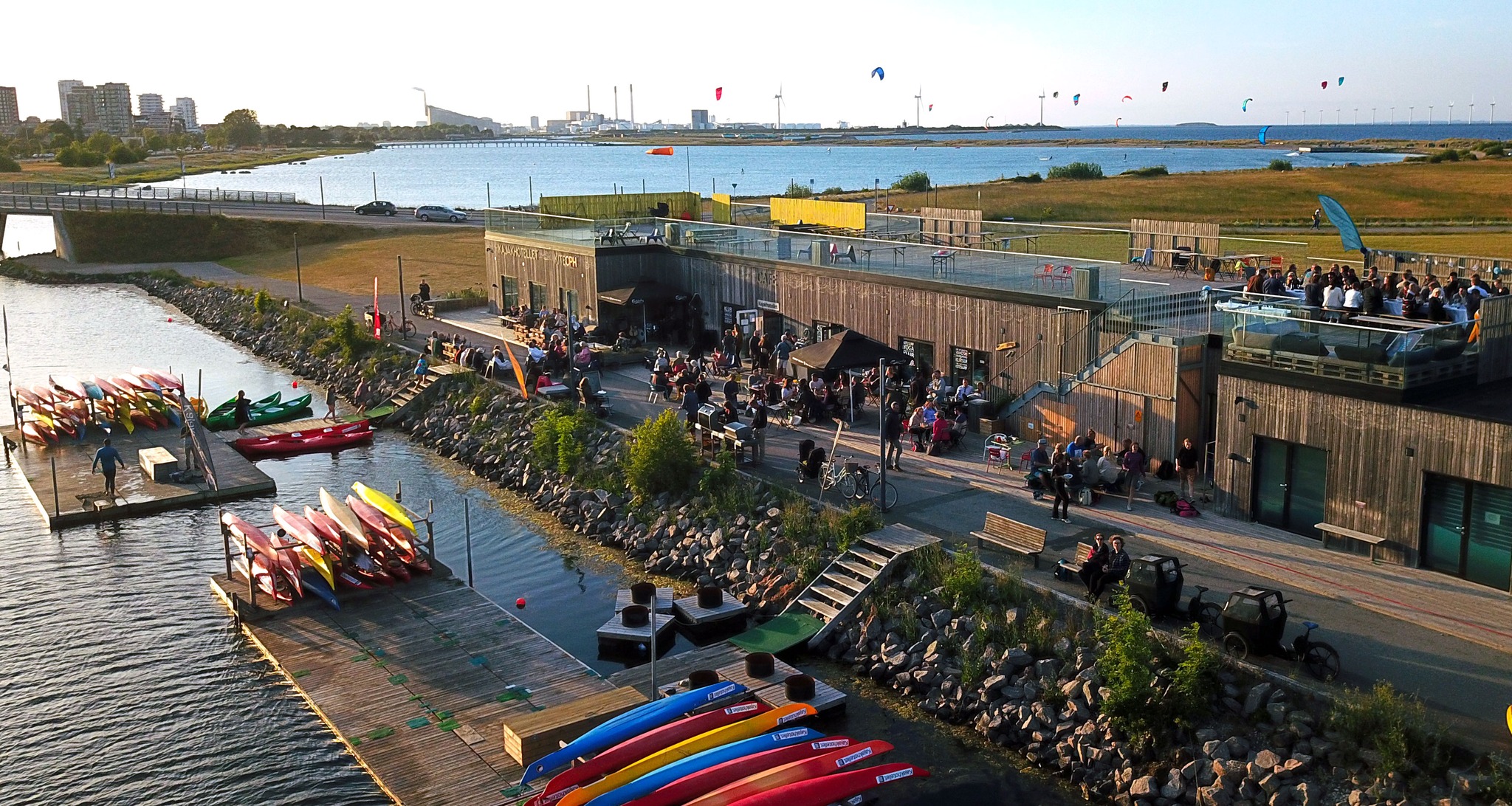 Kajakhotellet på Amager Strand i København