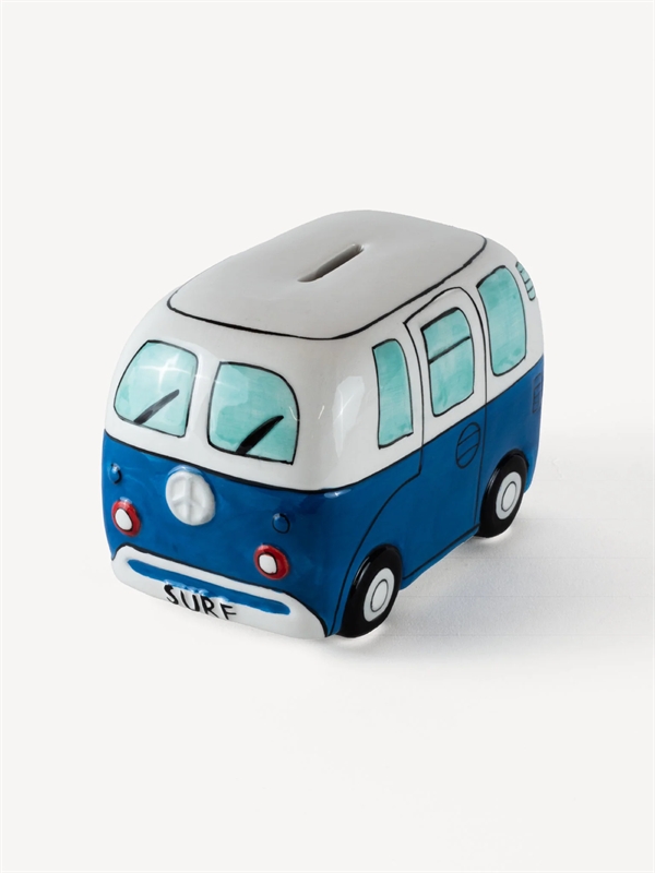 Devoted Surf Van Piggy Bank blå
