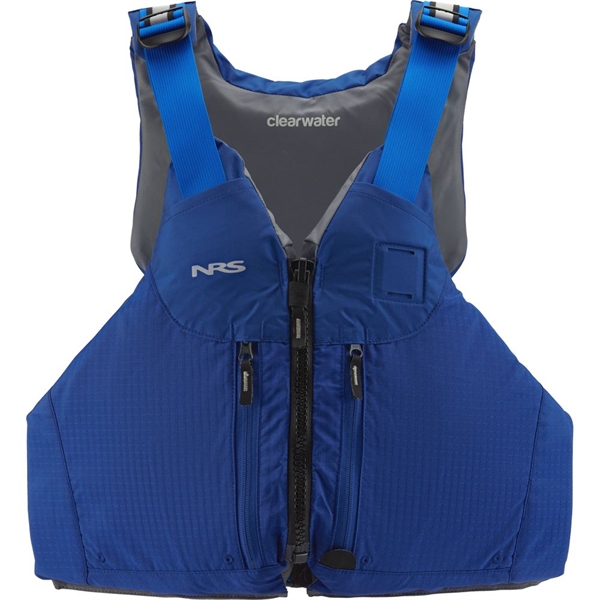 NRS Clearwater Mesh Back PFD Blue Front