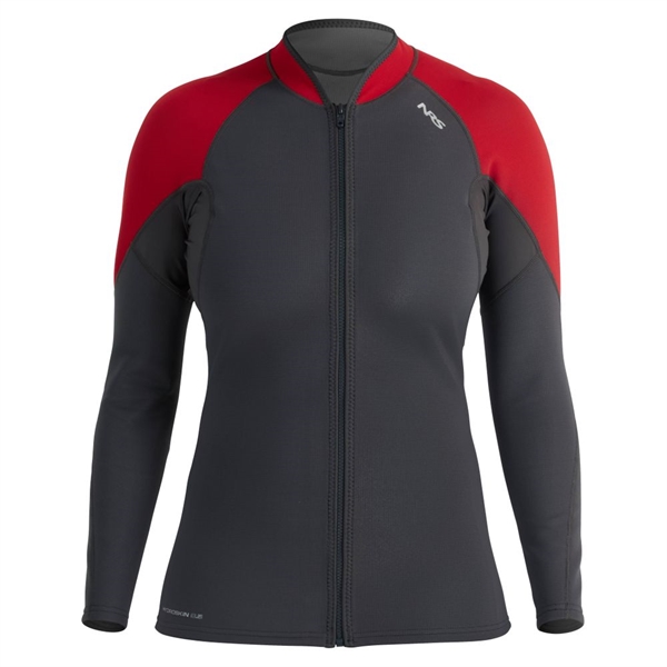 NRS Womens HydroSkin 0.5 Jacket graphite salsa