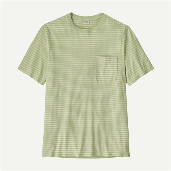 Patagonia Mens Trail Harbor Pocket Tee lichen green