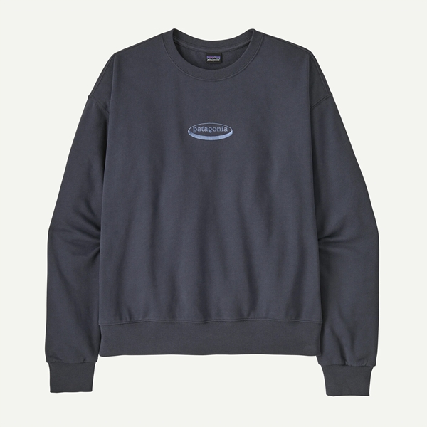 Patagonia W\'s \'95 Oval Logo Daily Crew smolder blue